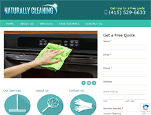 Tablet Screenshot of naturallycleaning.com
